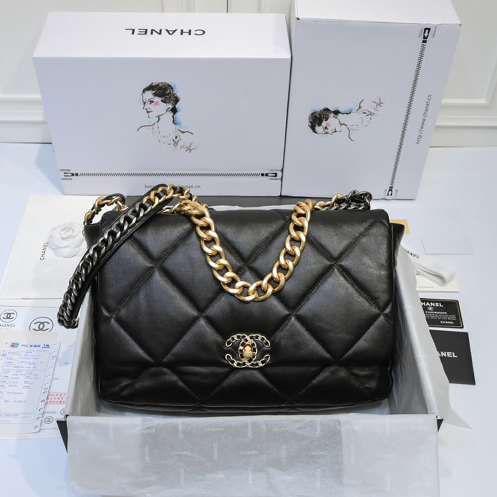 Ch*el 19 maxi handbag
