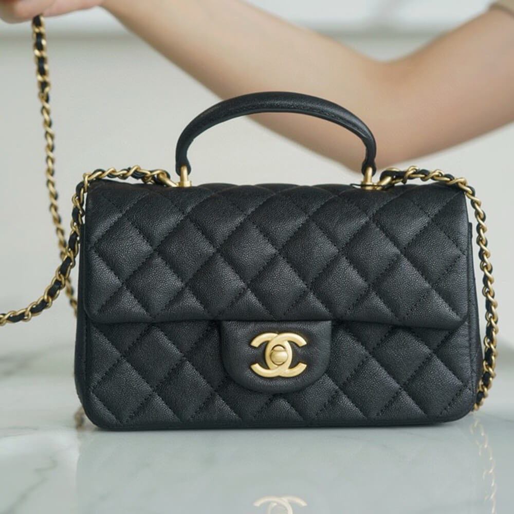 Chanel Mini Flap with Top Handle(HIGH-END GRADE)