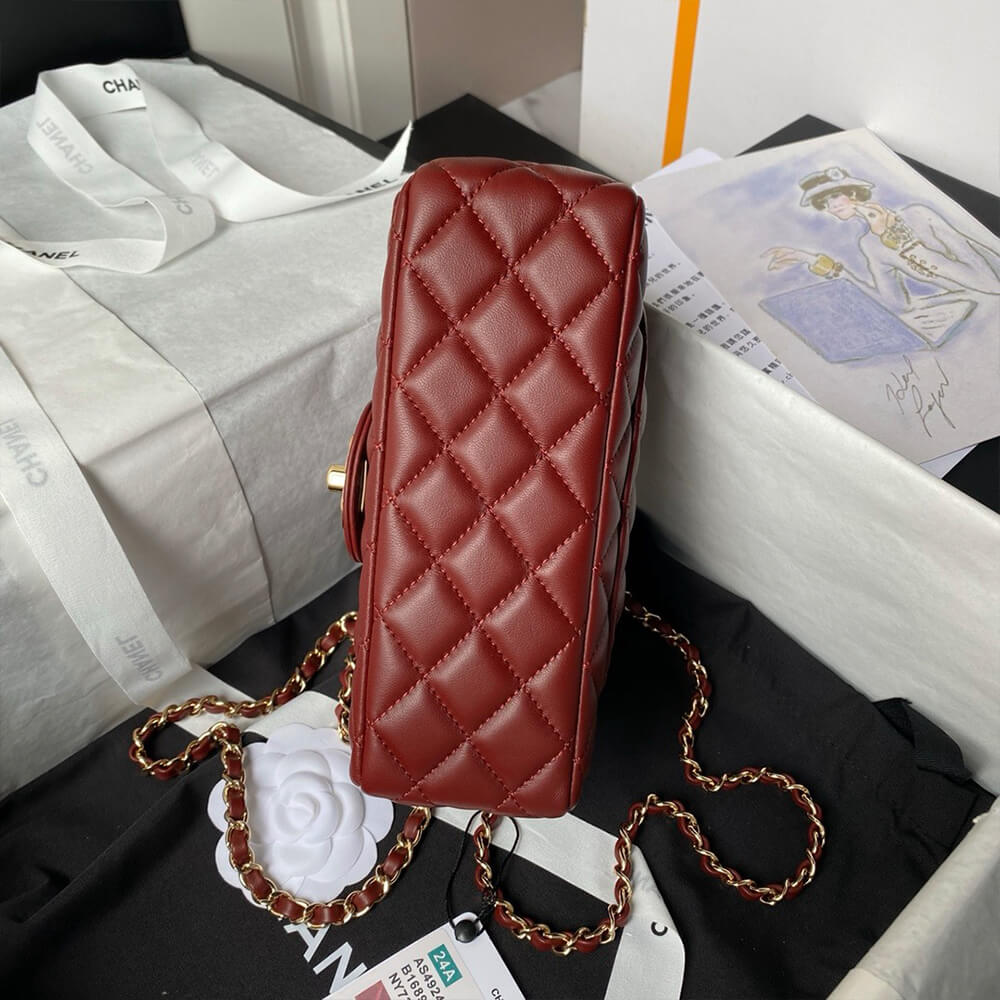 CHANEL Mini Flap Bag with Top Handle