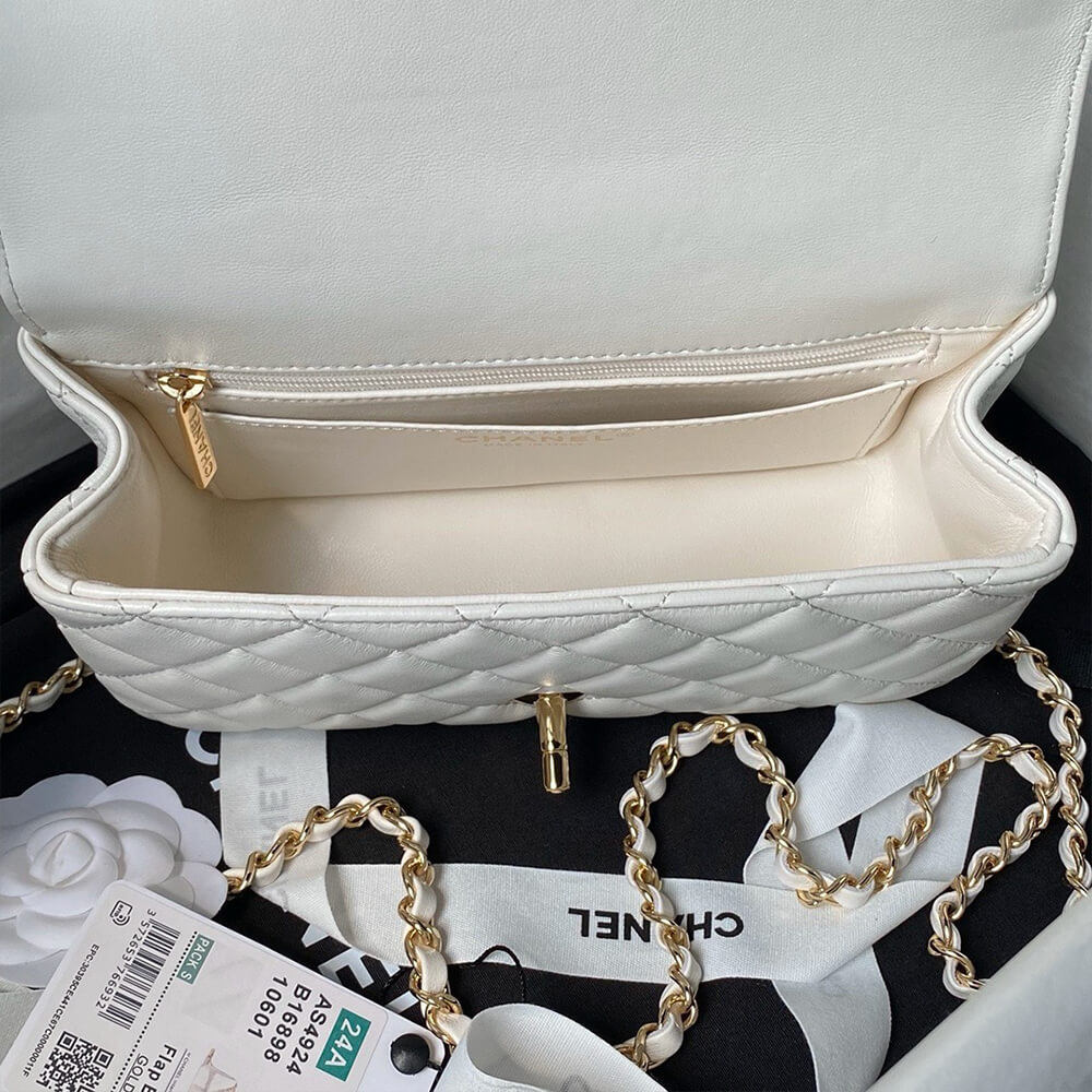 CHANEL Mini Flap Bag with Top Handle