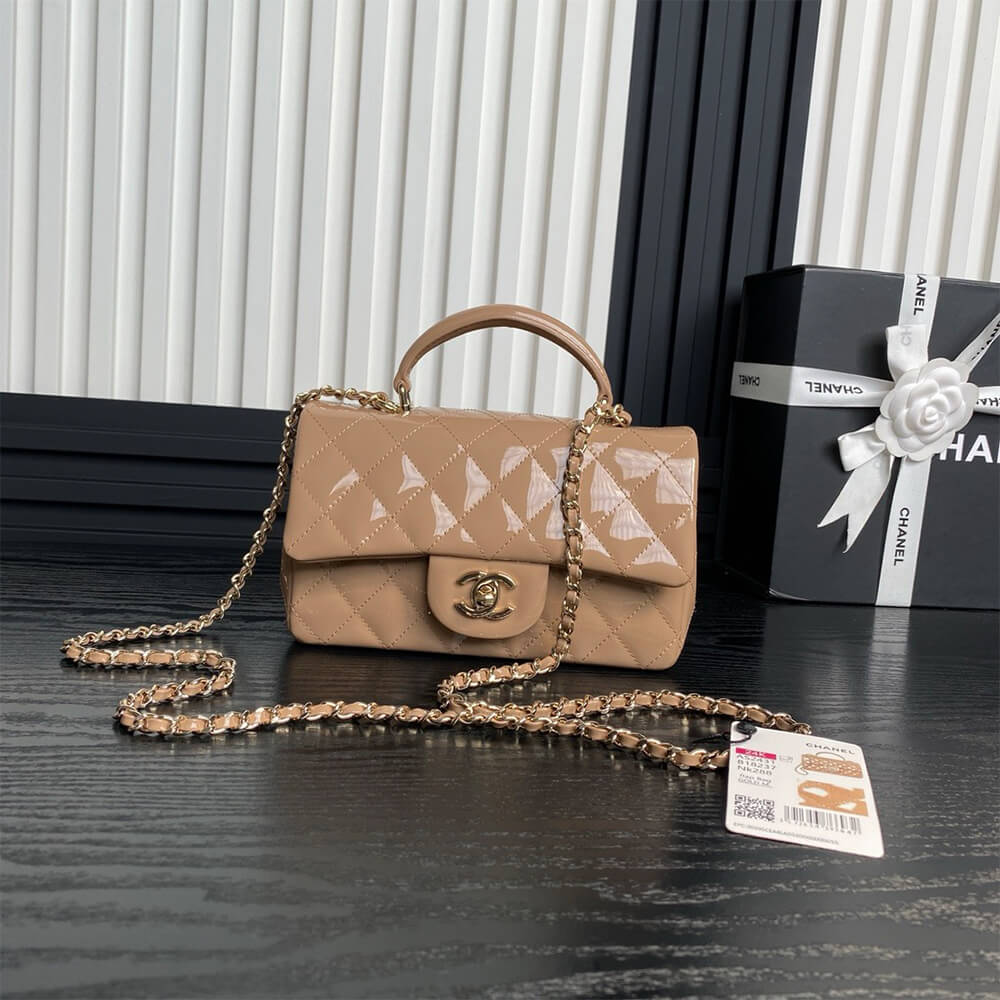 CHANEL Mini Classic Handbag With Top Handle