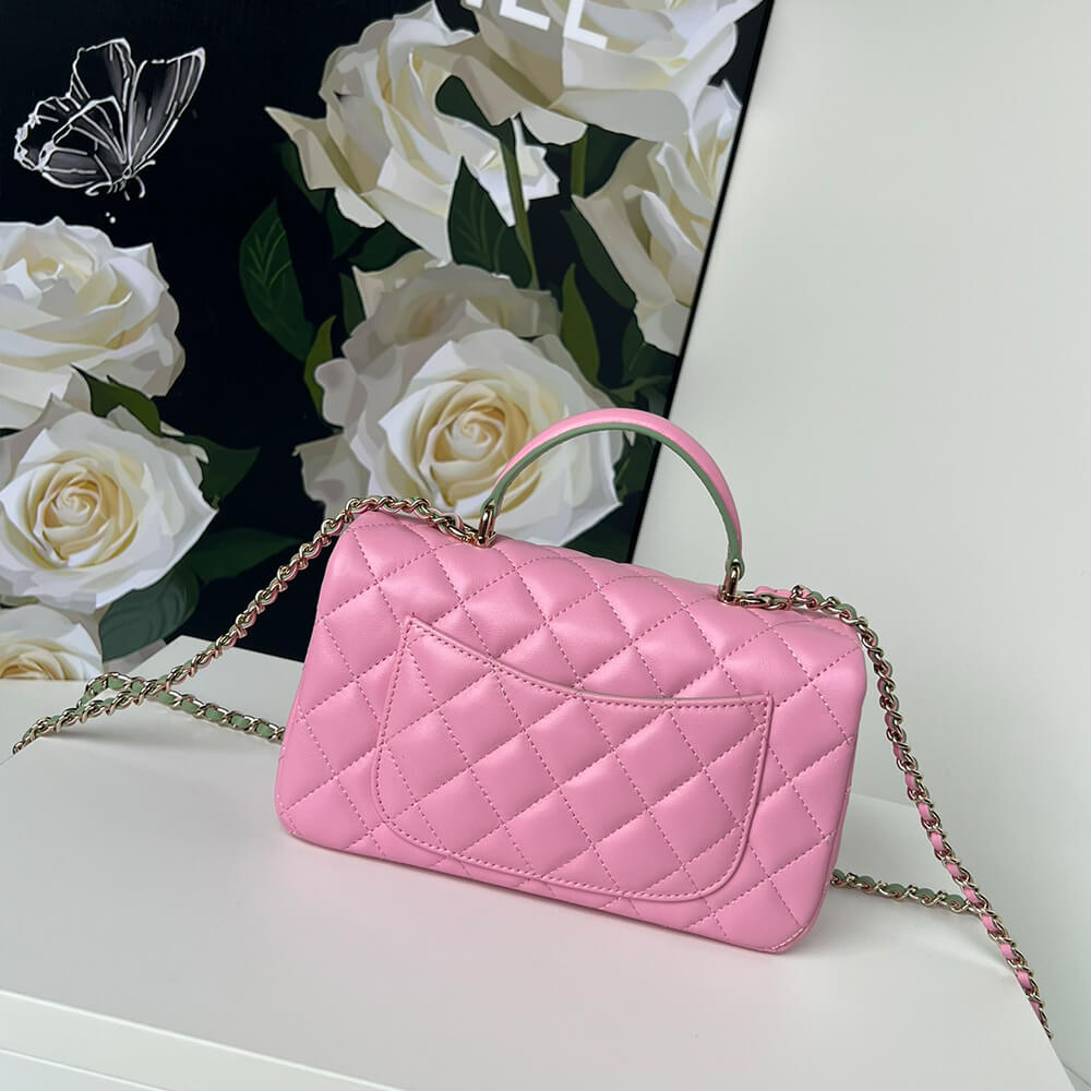 CHANEL Mini Classic Handbag With Top Handle