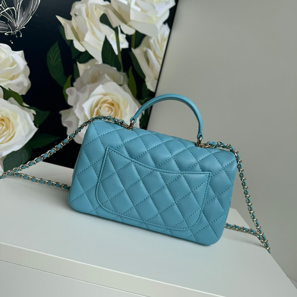 CHANEL Mini Classic Handbag With Top Handle
