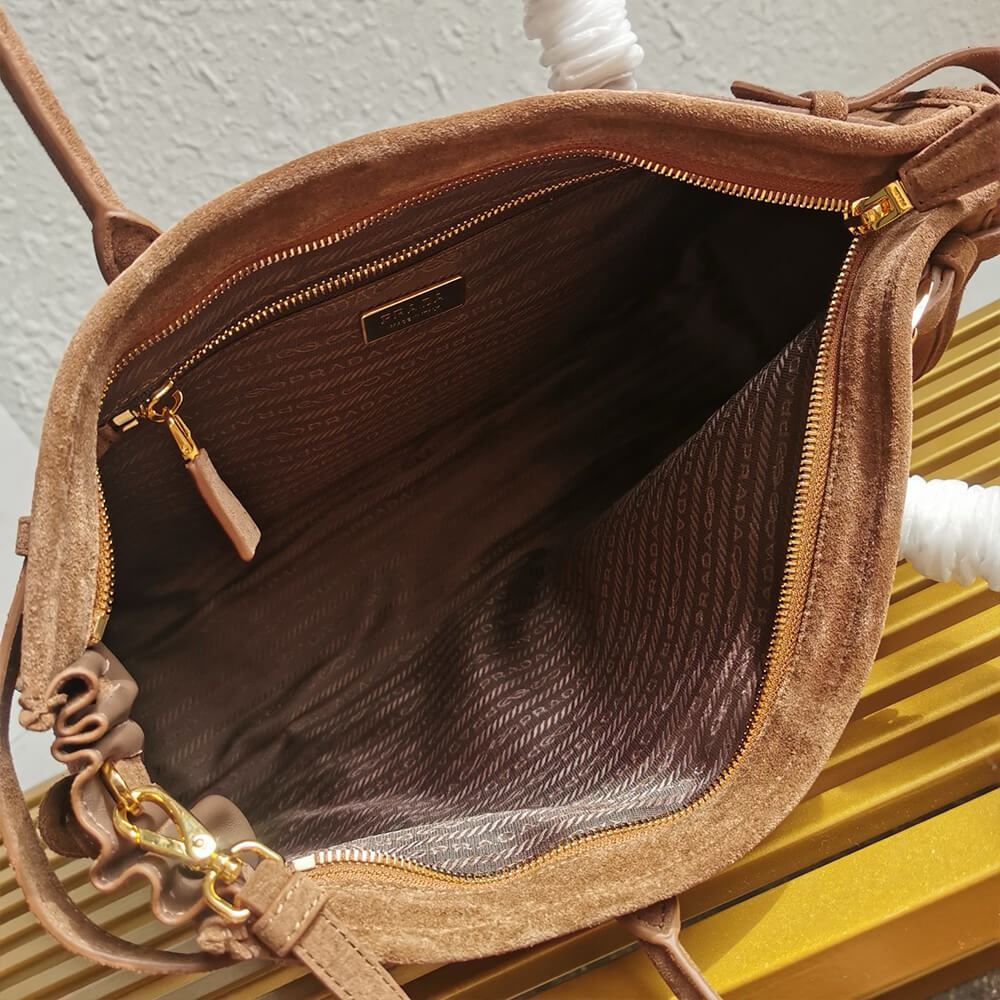 Prada Large leather handbag(high-end grade)