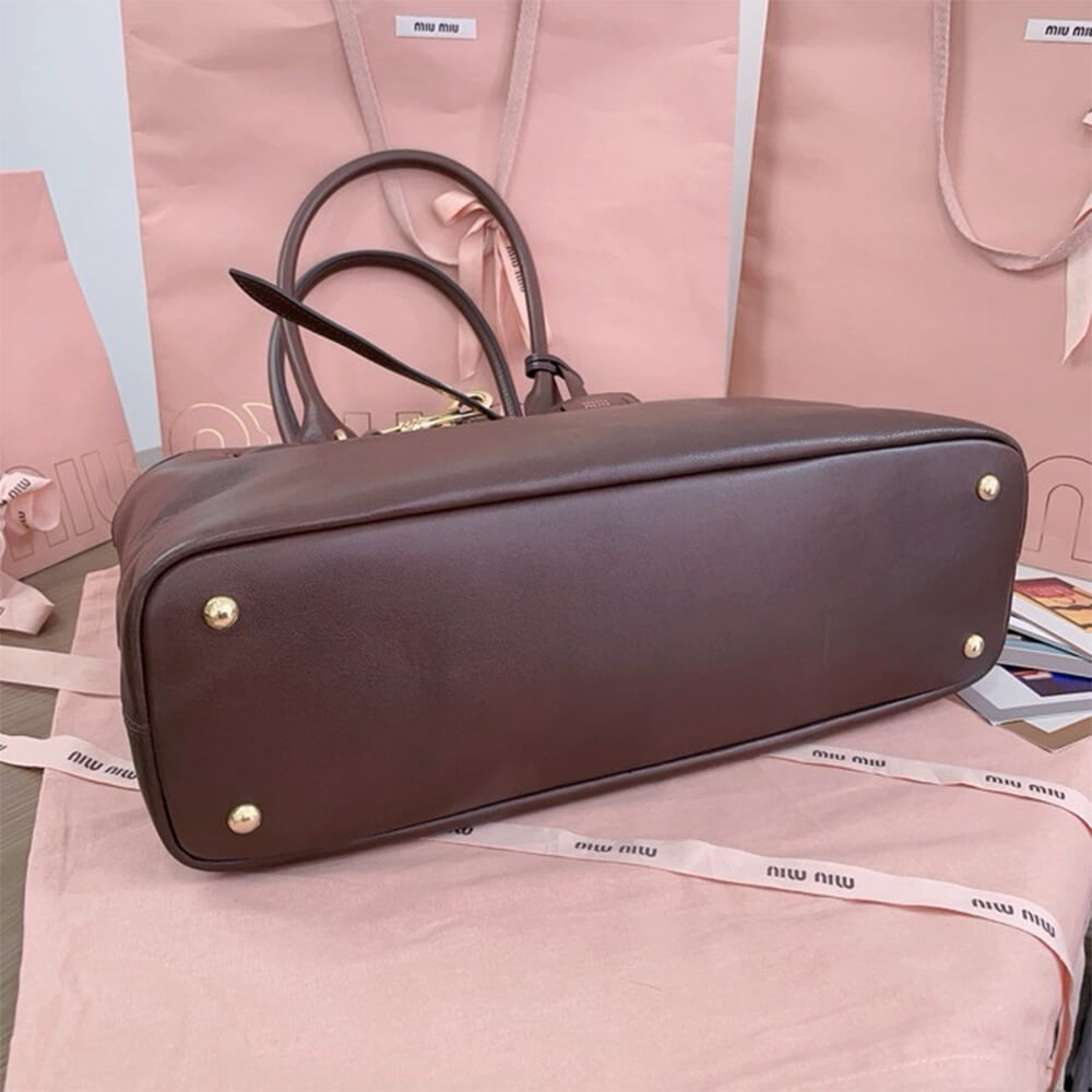 MIUMIU Medium Aventure nappa leather bag(HIGH-END Grade)