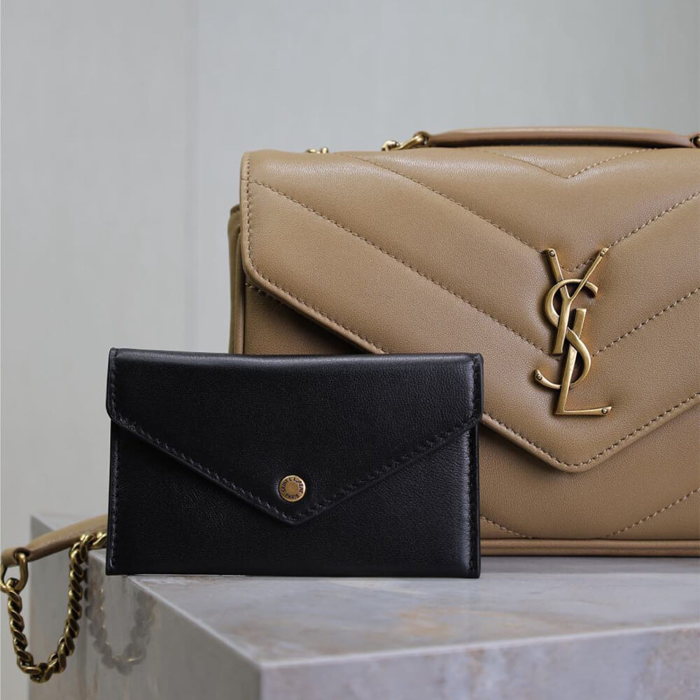 YSL LOULOU small in MATELASSE lambskin