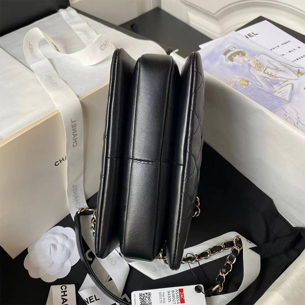 CHANEL Mini Flap Bag with Top Handle(HIGH-END GRADE)