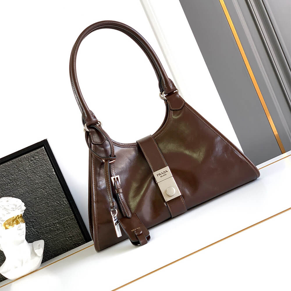 Prada Medium leather tote bag(high-end grade)