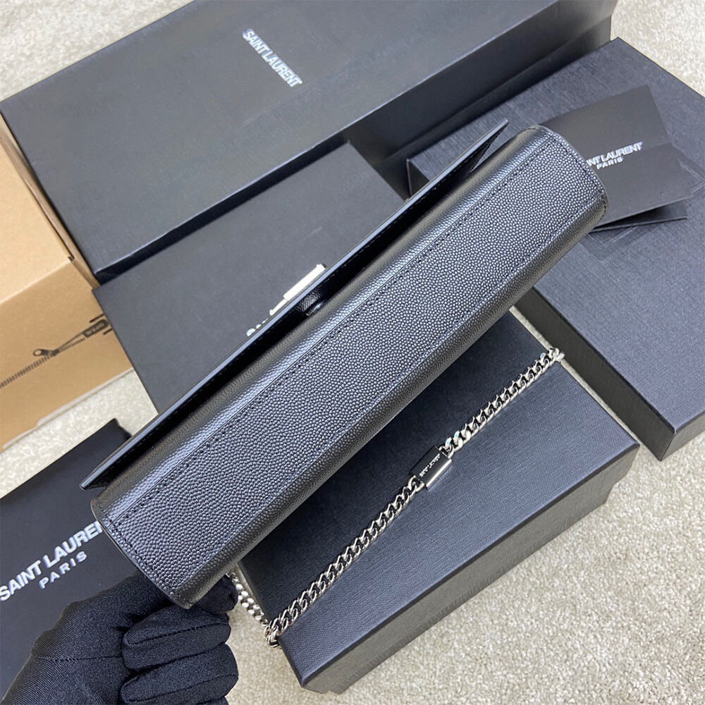 YSL kate medium in grain de poudre embossed leather