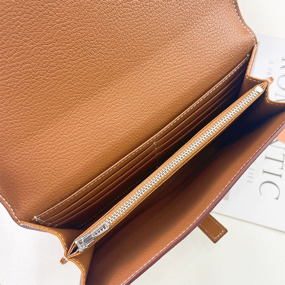 HERMES New H Passant Toutenmain wallet(HIGH-END GRADE)