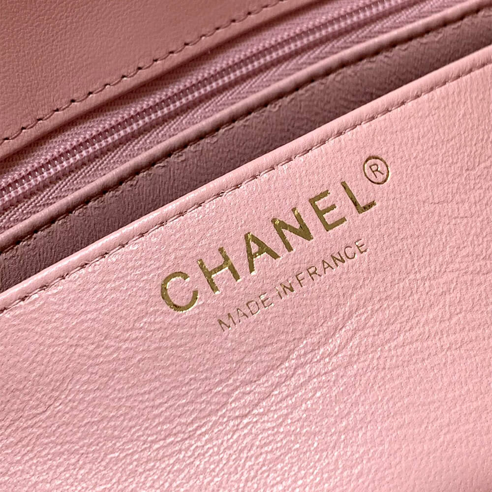 Chanel Mini Flap Bag with Top Handle(HIGH-END GRADE)