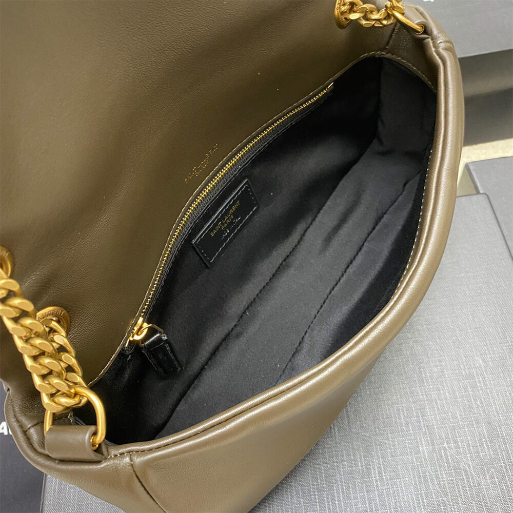 YSL calypso small in plunged lambskin