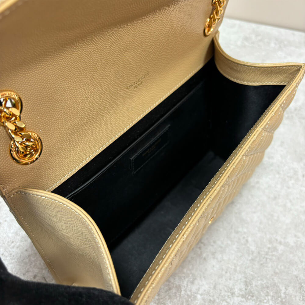 YSL envelope medium in grained leather